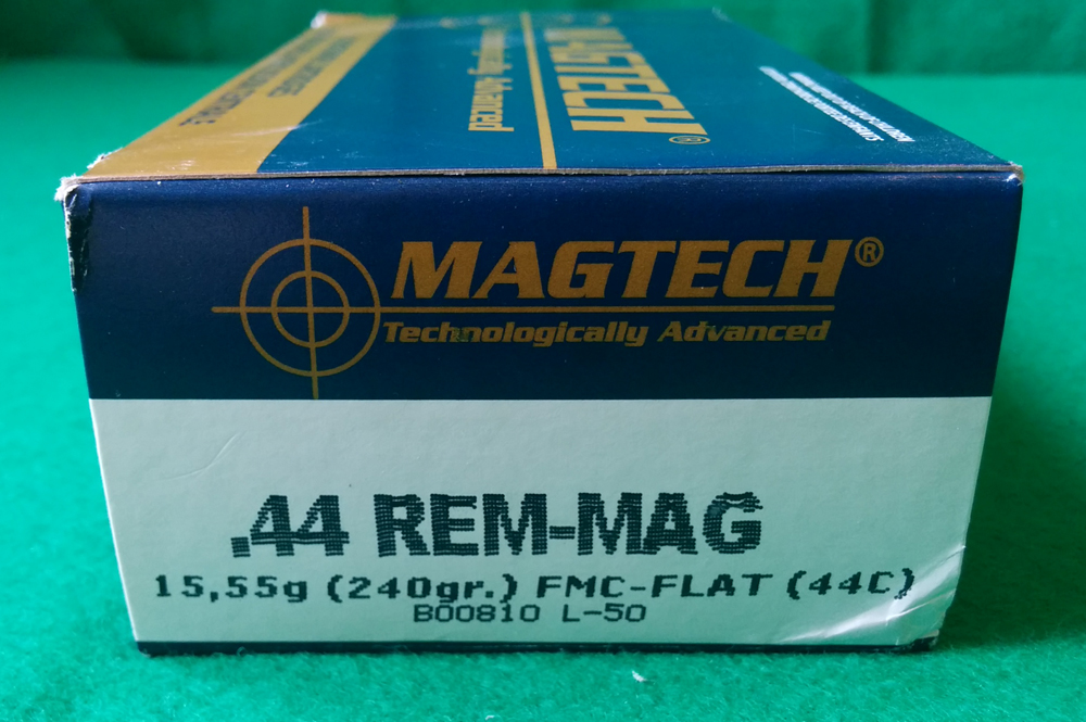 44 Remington Magnum Magtech 240gr FMC Flat or FMJ Flat